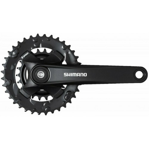 kliky SHIMANO FC-MT101-L 175mm 36-22 zubů, černé, 9 speed, bez krytu, pro osu čtyřhran, v krabičce